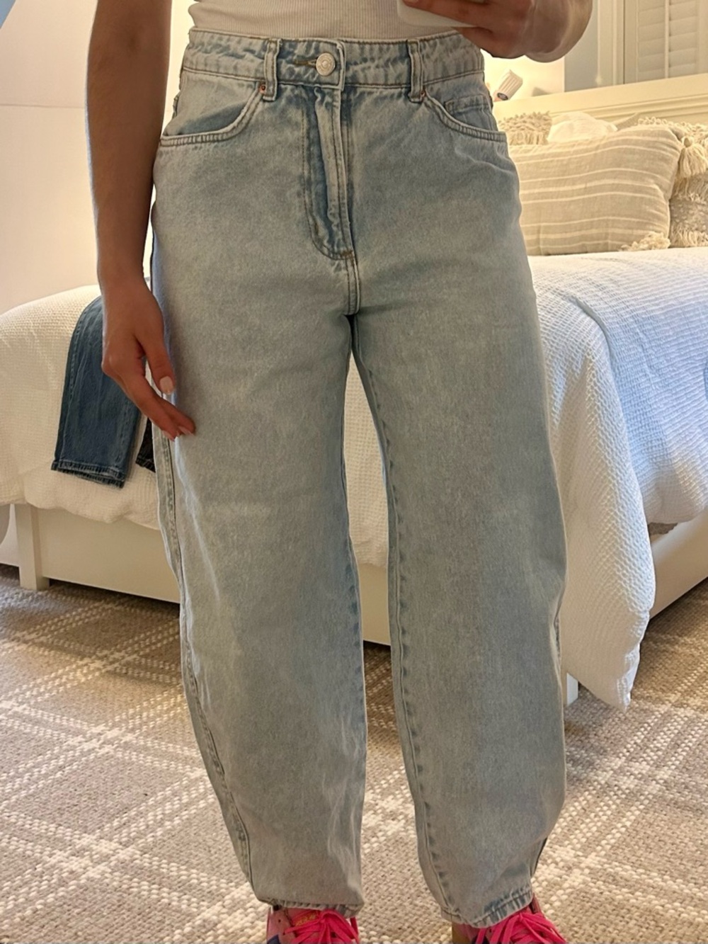 Light Wash High-Rise Boyfriend Women’s Jeans